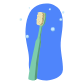 Illustration d’une brosse à dents verte